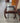 93219 Vintage Glass-Top Wooden Side Table