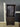 37736 Dark Brown Two-Door Bookshelf with Open Shelving
