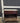 13917 Vintage Wooden Side Table with Marble Top