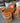 97740 Rustic Leather and Wood Dining Set