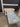 72325 Floral Blue Sofa Bed with Beige Upholstery