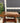 14709 Vintage Wooden Coffee Table with Glass Top