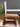 14709 Vintage Wooden Coffee Table with Glass Top