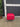 36574 Modern Square Red Ottoman