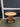 87290 Round Woven Bamboo Side Table with Glass Top