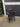 67964 Vintage Black Wooden Armchair with Wooden Accents