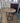 09819 Industrial Round Wood-Top Side Table