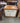 35115 Vintage Wooden Cabinet with White Doors
