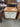 35115 Vintage Wooden Cabinet with White Doors