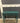45590 Teal Console Table with Scalloped Edge