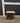 78231 Vintage Marble-Top Wooden Side Table
