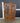 01808 Vintage Wooden Display Cabinet with Glass Doors