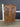 01808 Vintage Wooden Display Cabinet with Glass Doors