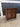37198 Rustic Wooden Side Table with Drawer and Cabinet