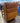 43892 Oak Wood Three-Drawer Cabinet