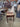 02835 Vintage Wooden Side Table with Drawer
