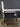 24234 Compact Black Glass Top Desk with Storage Drawer