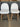 41472 Set of Two Upholstered Counter Stools