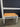 66483 Wooden Dining Table with White Legs