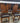 14745 Set of 5 Wooden Bar Stools with Leather Seats