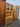 66070 Maple Wood Hutch Cabinet with Glass Doors