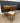72994 Vintage Wooden Vanity Table and Lyre Back Chair Set