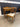 72994 Vintage Wooden Vanity Table and Lyre Back Chair Set