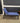 25516 Blue Outdoor Chaise Lounge with Wheels