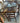 94872 Elegant Dark Wood Dining Set with Upholstered Chairs