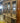 02389 Vintage Curved Glass Display Cabinet