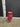 59952 Vintage Red Metal Milk Can Vase