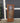 44372 Rustic Glass Display Cabinet with Deer Etching