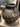 56824 Handwoven Rattan and Ceramic Vase