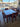 96525 Dark Wood Dining Table Set with Chairs
