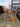 04180 Vintage Wooden Bed Frame with Turned Posts