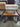 36815 *MISSING GLASS* Rustic Wood and Glass Side Table