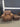32488 Brown Leather Armchair with Ottoman