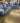 34813 Blue Velvet Two-Piece Sofa Set