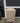 45229 Vintage Beige Wooden Dresser with Brass Handles