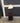 02645 Wooden End Table Lamp with Cream Shade
