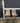 21860 Set of Two Beige Upholstered Bar Stools
