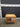 98221 Rustic Wooden Side Table with Drawer and Tile Inlay