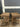25632 Vintage Wicker Side Tables with Shelf