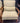 80047 Vintage Wooden Armchair with Corduroy Cushions