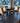 69237 Dark Wood Round Dining Set with Cushioned Chairs