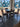 69237 Dark Wood Round Dining Set with Cushioned Chairs