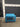 10250 Blue Solid Wood Side Table
