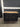 01419 Elegant Black Kitchen Cabinet with Metal Handles