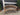 81318 Curved Wooden Garden Bench with Casters