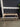 17276 Vintage Glass-Top Console Table
